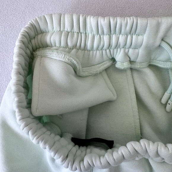 Boxraw Womens Boyfriend Shorts Mint Green Sweat Shorts Casual Size Large - Picture 9 of 15